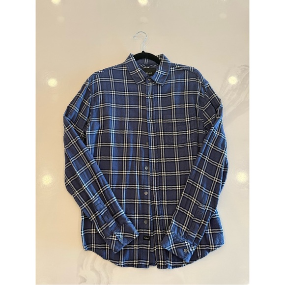 Rails Blue Plaid Men's Shirt - Picture 1 of 4